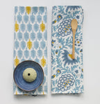 Theedoek - Kitchen towel Curry leaves yellow image 1