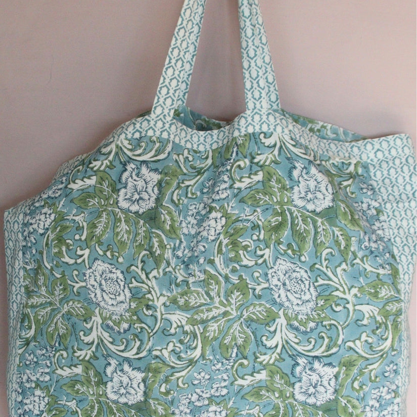 Beach bag | Chintz Blue