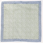 Handgemaakte groene servetten - handblockprinted Chi-chi green napkins - 4 per set image 2