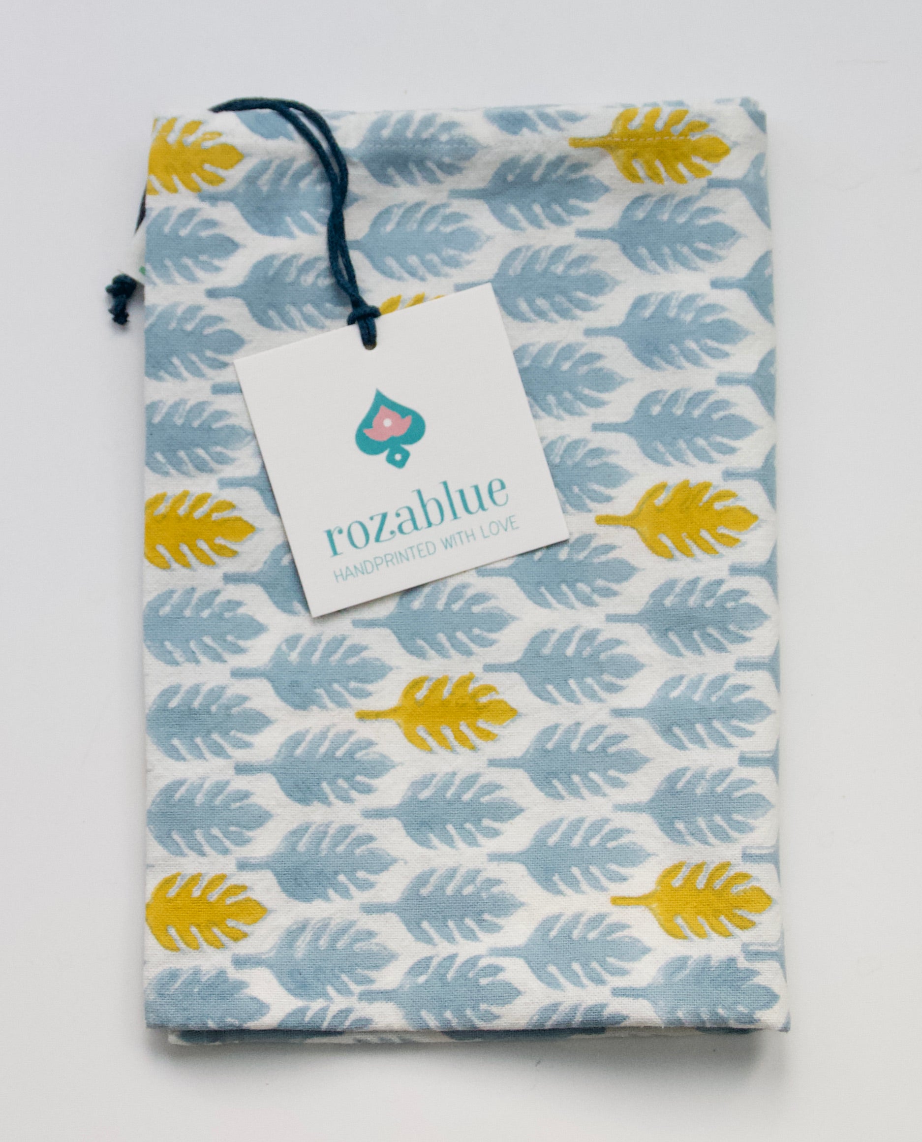 Theedoek - Kitchen towel Curry leaves yellow image 0