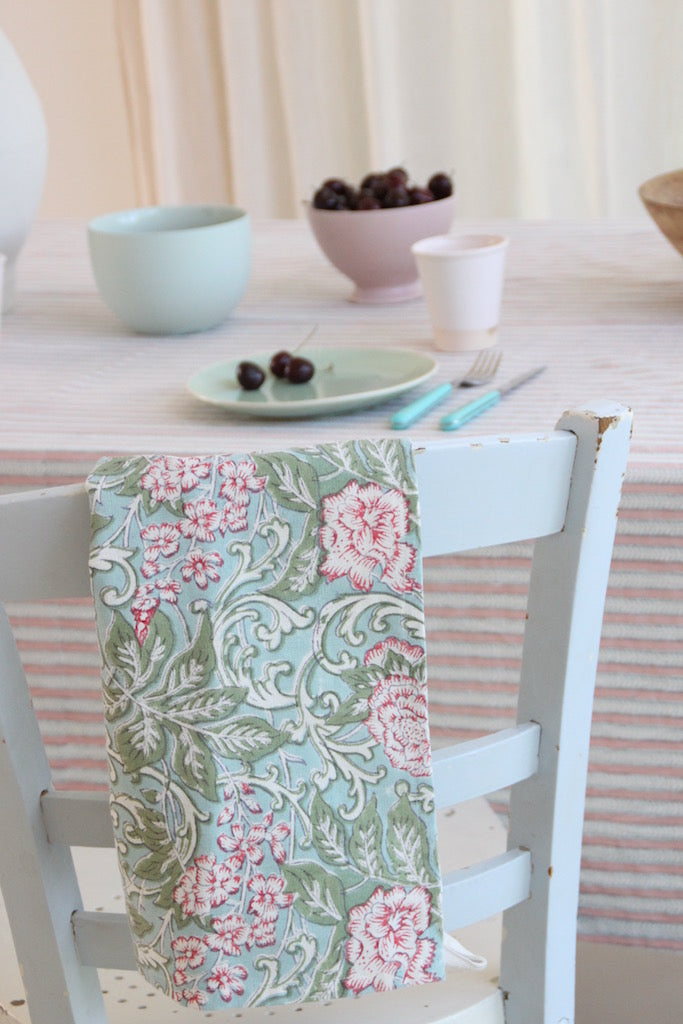 Theedoek - Kitchen towel Chintz roza &amp; blue image 1