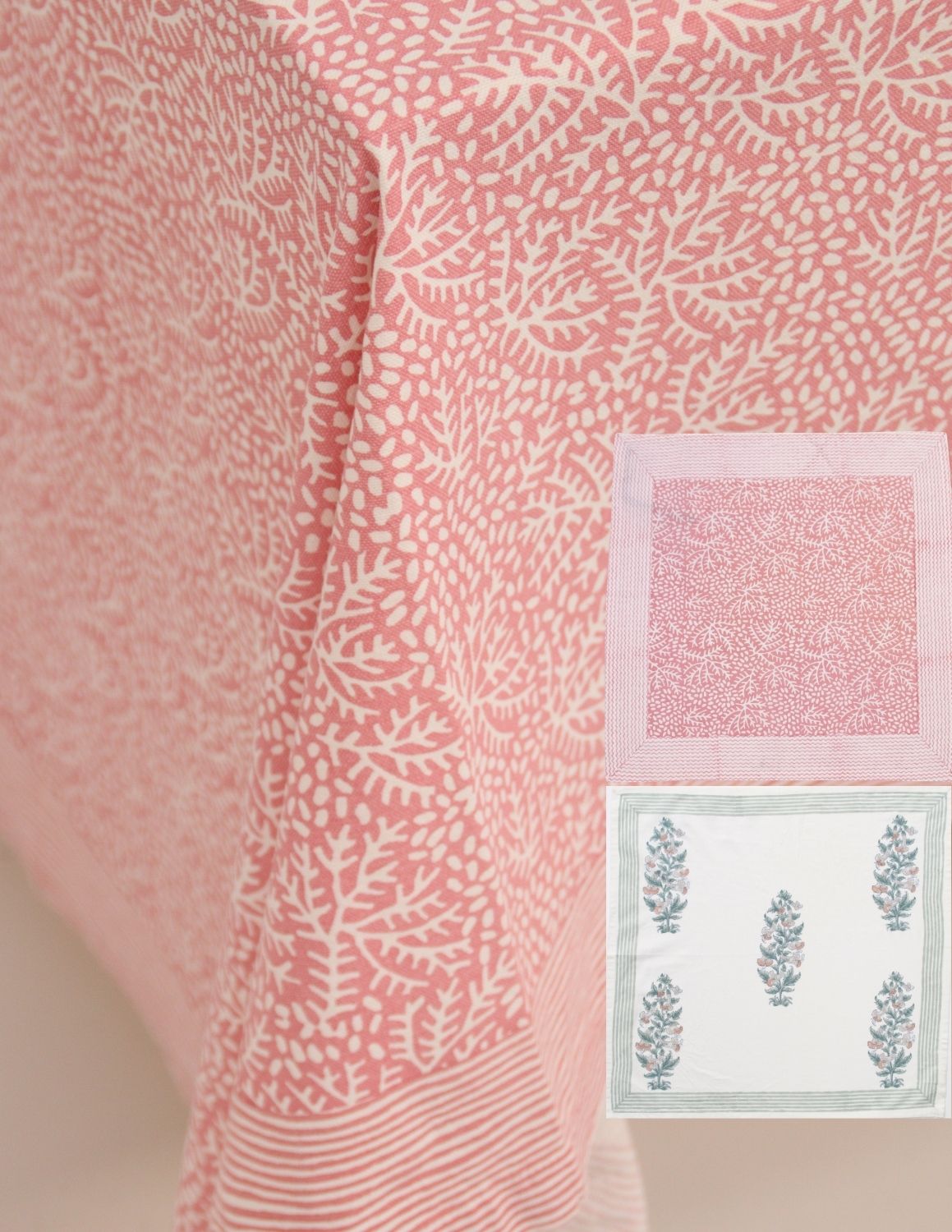 Tablecloth | Floral Coral