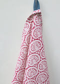 Tea towel | Seashell Carmine