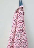 Tea towel | Seashell Carmine