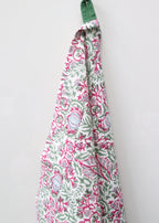 Tea towel | Set of 2 | Waves green &amp; Fique Carmine