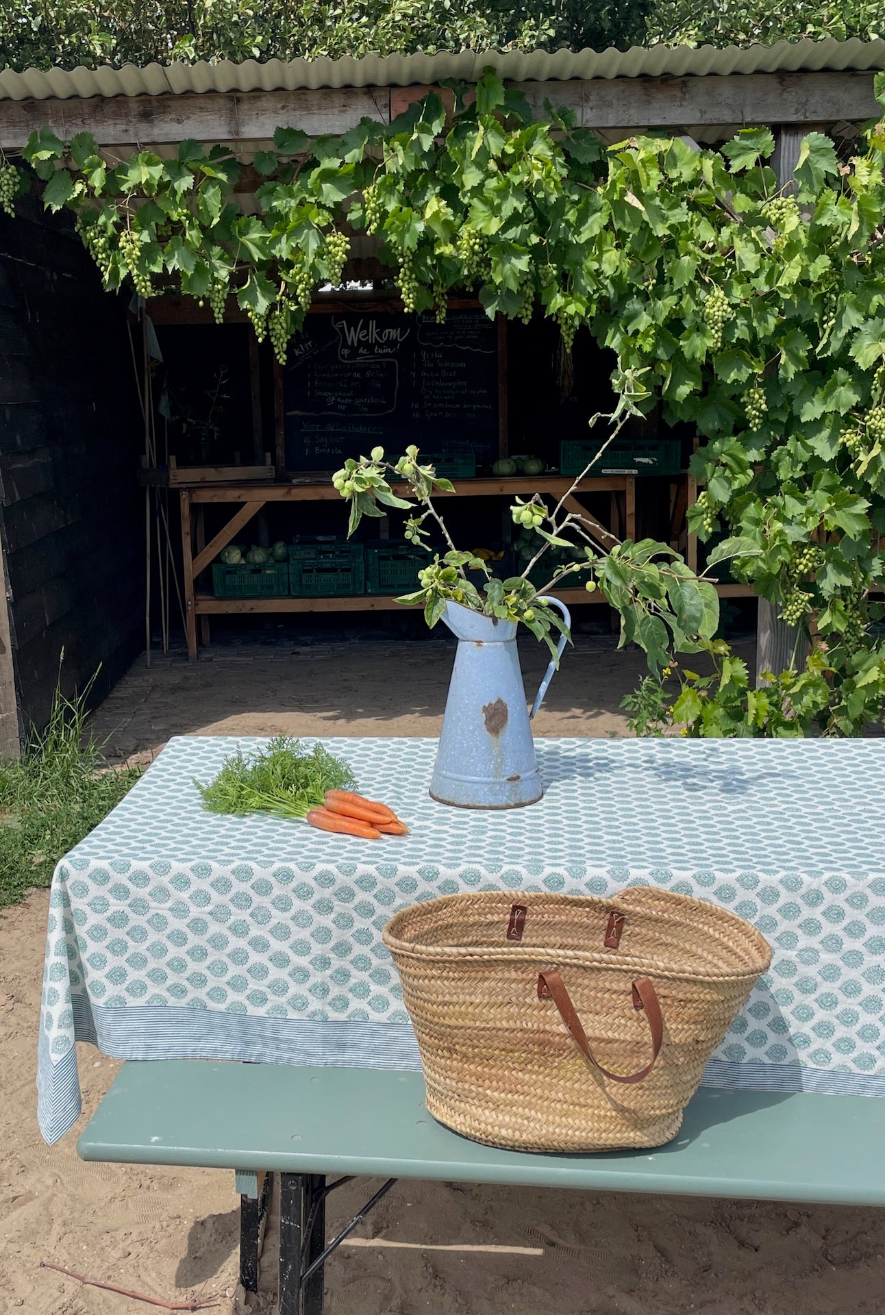 Tablecloth | Little Lotus Green