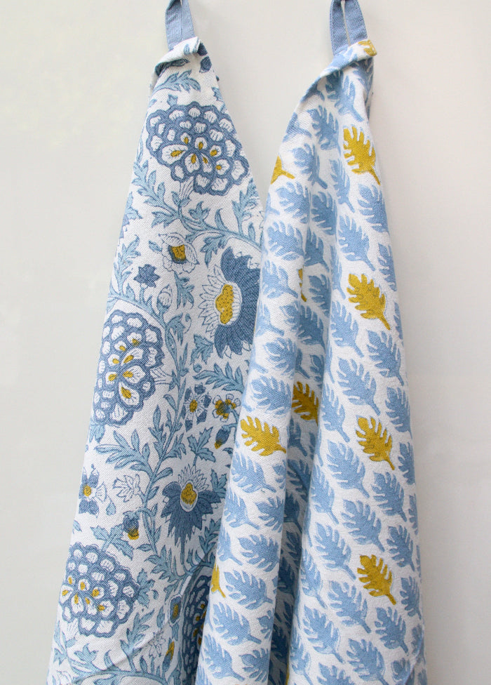 Tea towel | Set of 2 | Curry Leaves &amp; Sunny Day