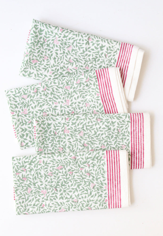 Servetten | Set van 4 | Jingle Mistletoe
