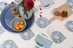 Tablecloth | Peony Blue grey