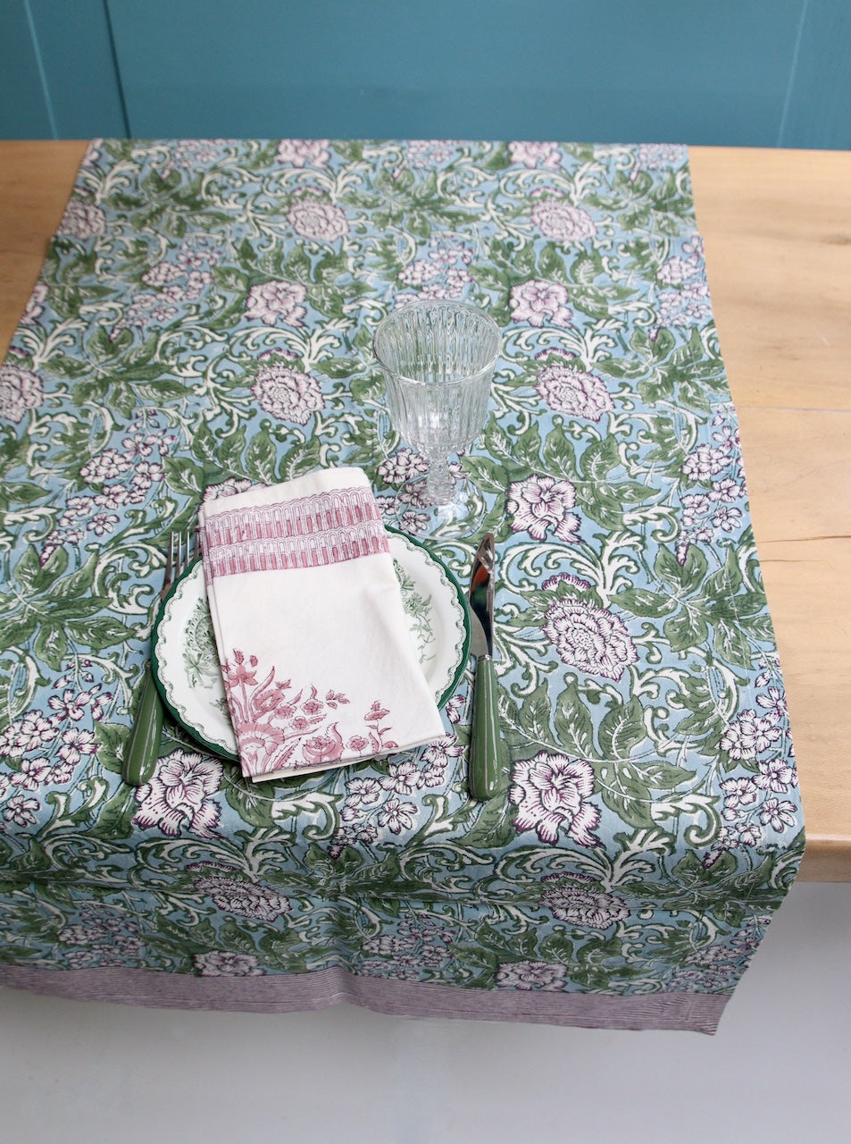 Tafelloper | Chintz Aubergine