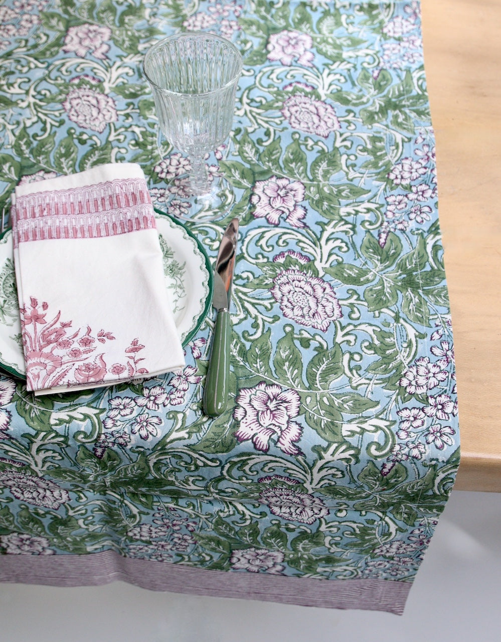 Tafelloper | Chintz Aubergine