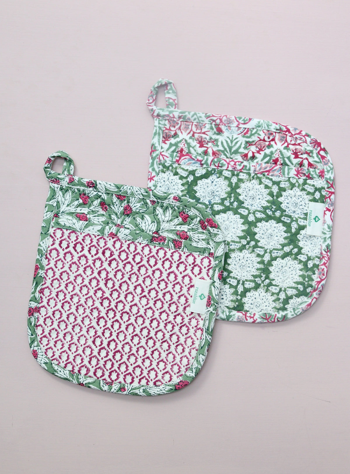 Pannenlap | Roza Green Set van 2
