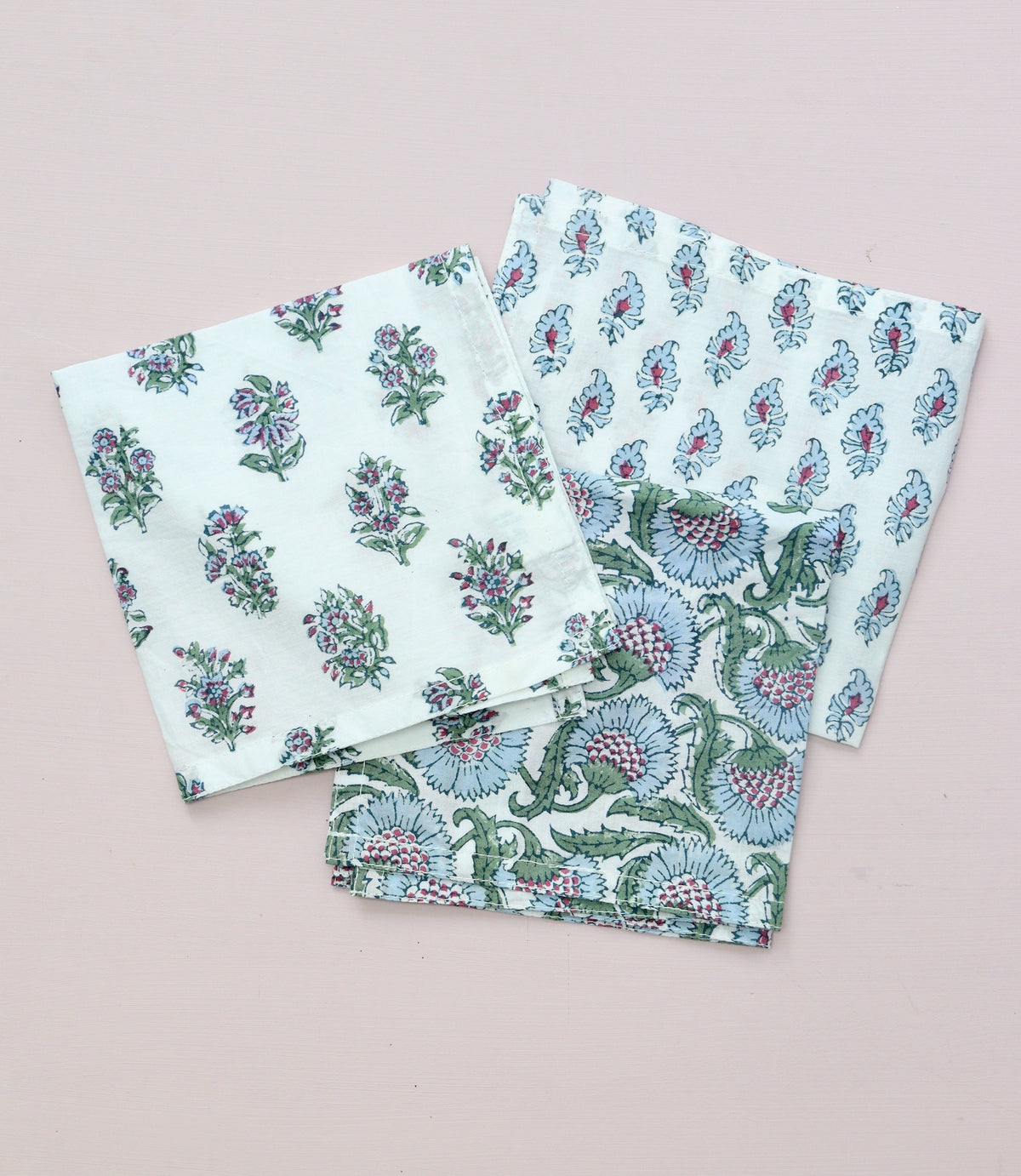 Zakdoekjes | Set van 3 |  Thistle Blue
