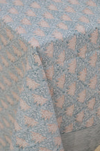 Tischdecke | Altrosa Hellblau