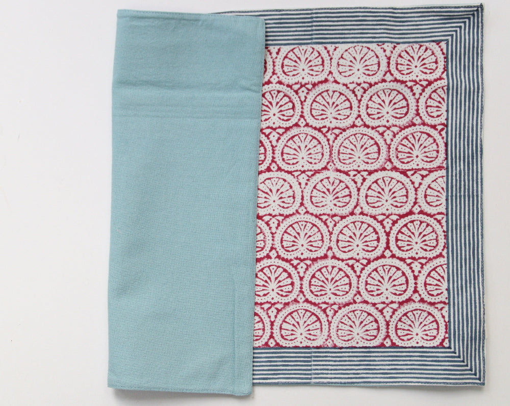 Placemat Seashell Carmine 