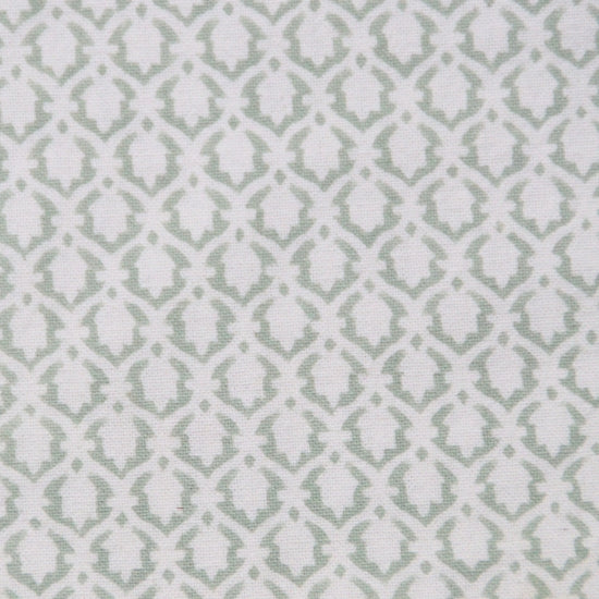 Handgemaakt blockprint tafellaken met zacht groene print - Little crown green 150 x 240 cm image 2
