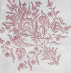 Handgemaakt tafellaken met Indiase roze print -  Handblockprinted tablecloth Varmala roza 150 x 240 cm image 3