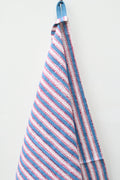 Theedoek Funkystripes bright blue 