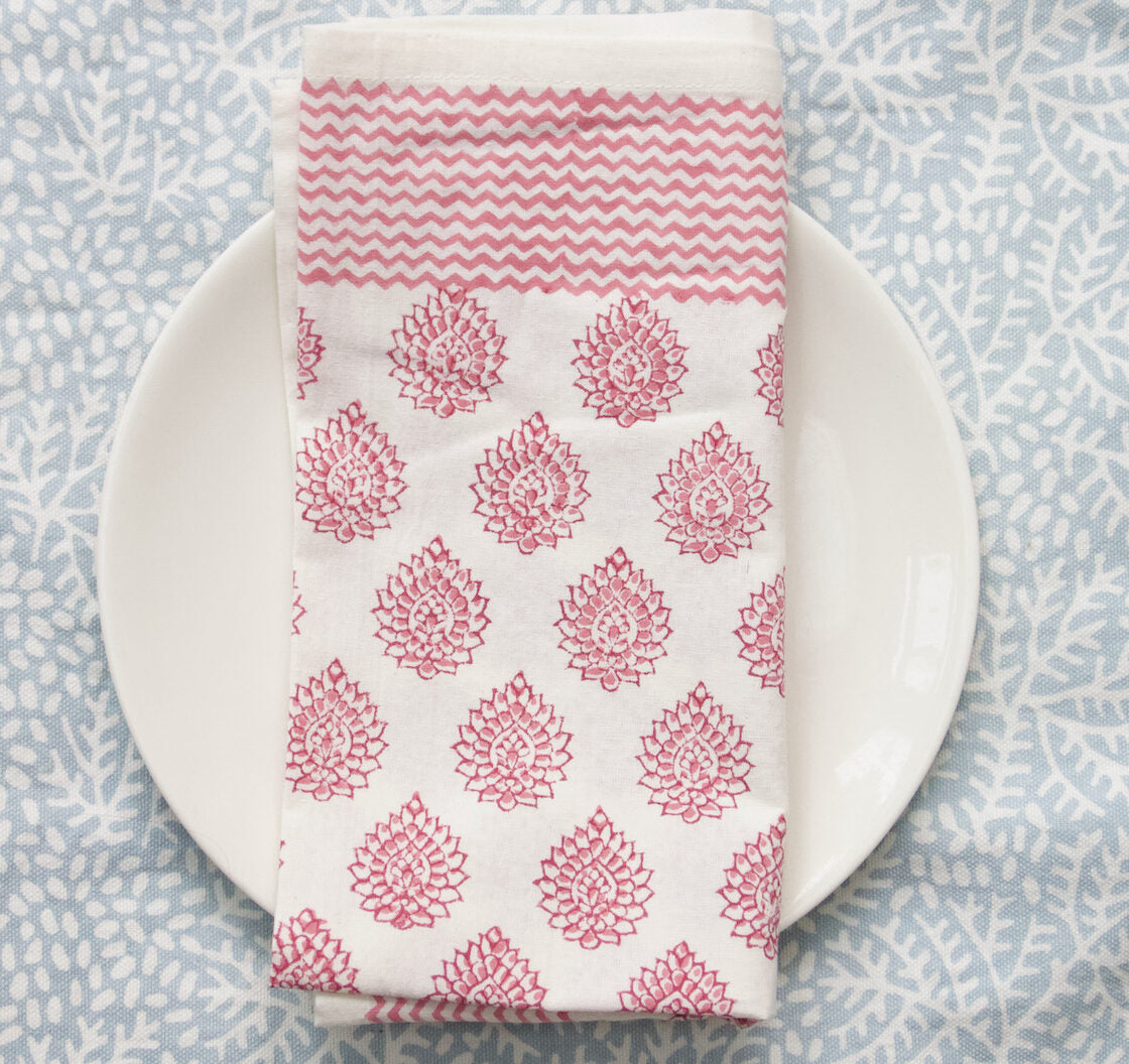 Napkins | Set of 4 | Little Lotus Pink