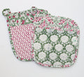 2 pannenlappen voor kerst breezy en wakame green 