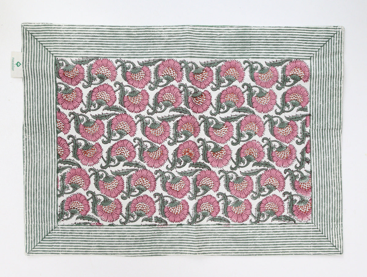 placemat thistle carmine plat