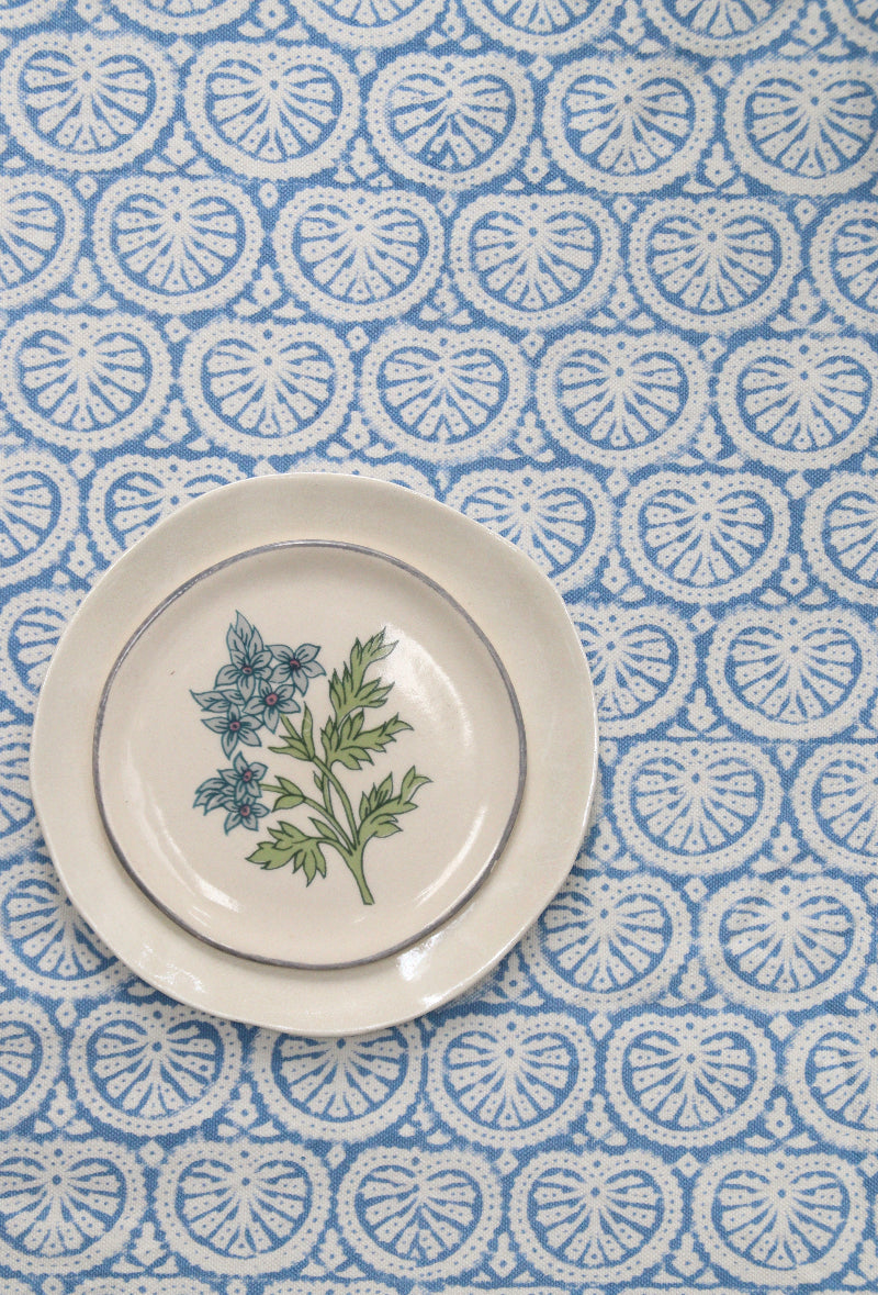 tafelkleed seashell blue 