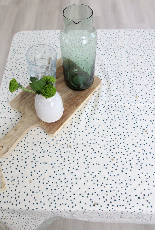 tafelkleed stars van boven 