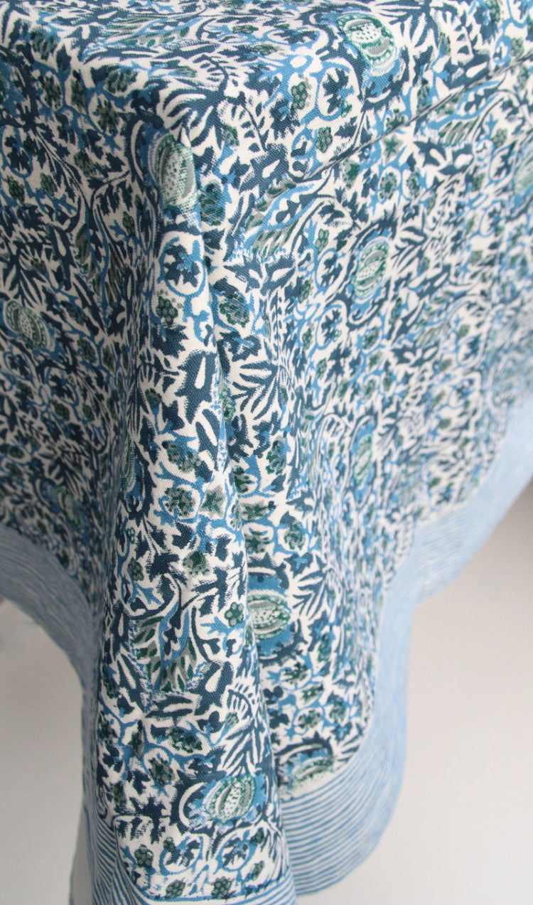 zijkant tafellaken fique blue 